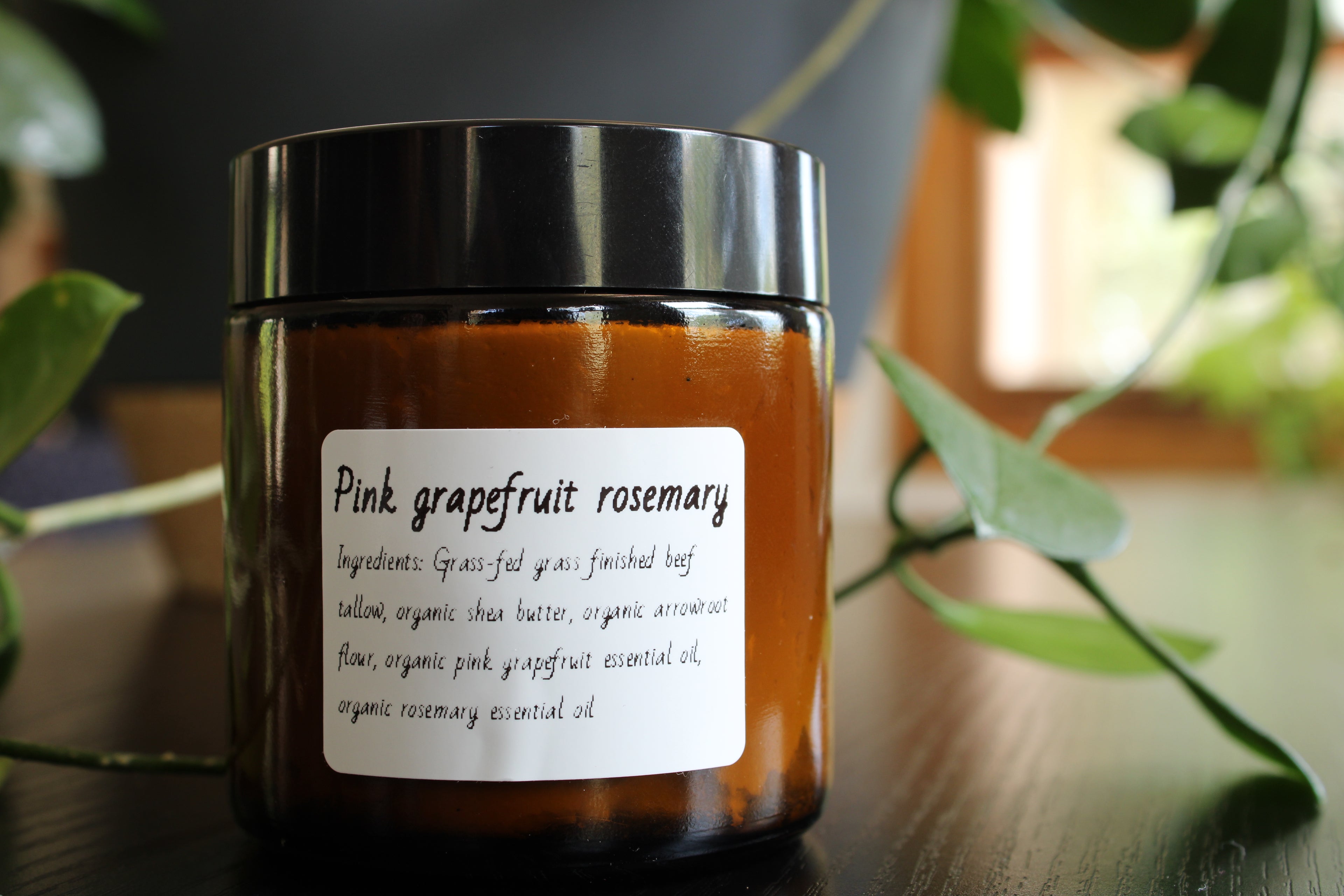 Pink Grapefruit Rosemary Organic 100% Grass Fed Tallow Body Butter