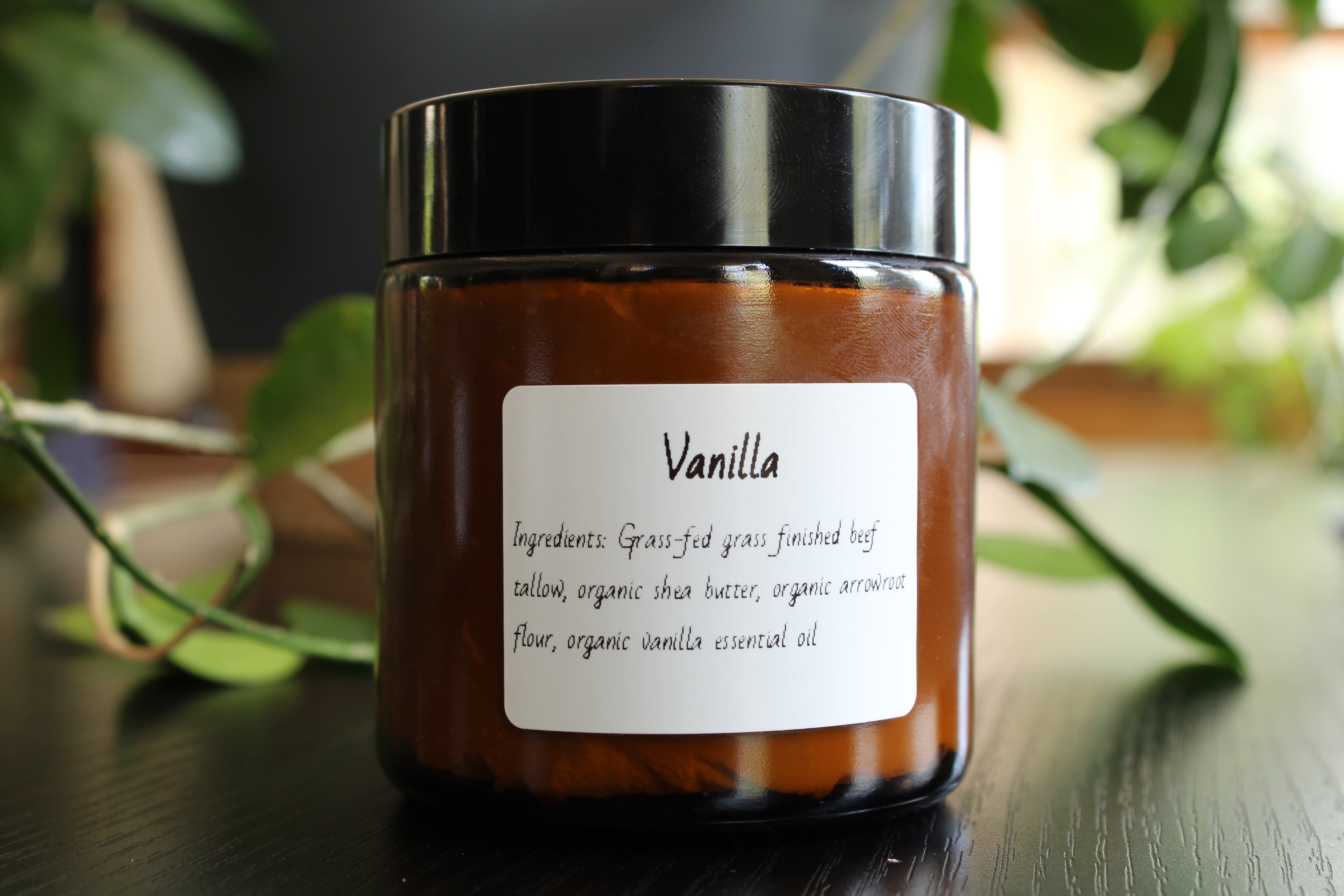 Vanilla Organic 100% Grass Fed Tallow Body Butter